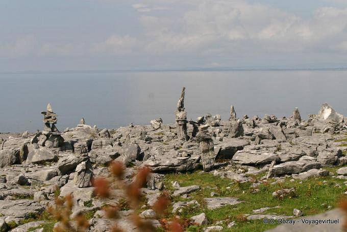 The Burren National Park, karst and Galway Bay - Ireland