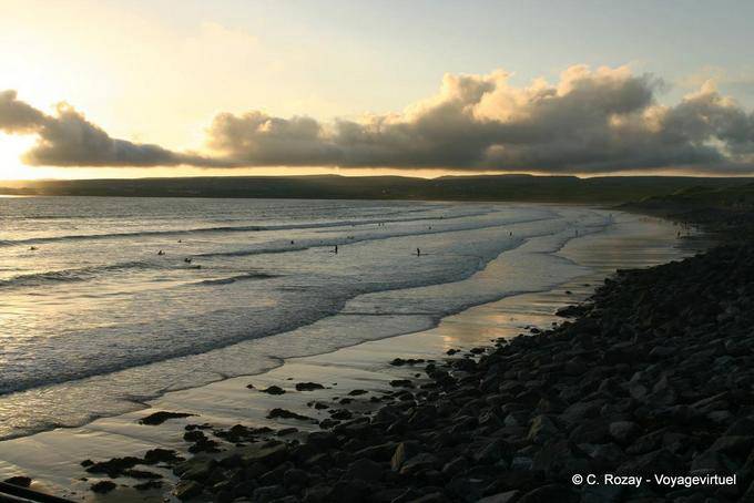 Evening falls over the resort, Lahinch - Ireland
