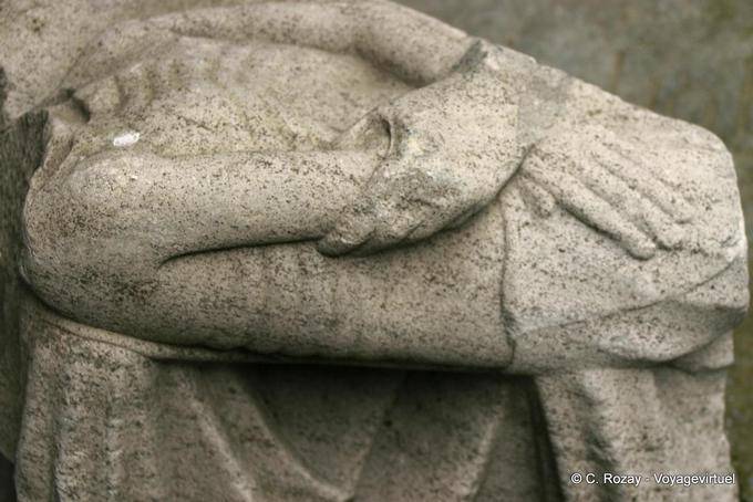 Detail of the tomb of MacMahon, 1470, Ennis Abbey - Ireland