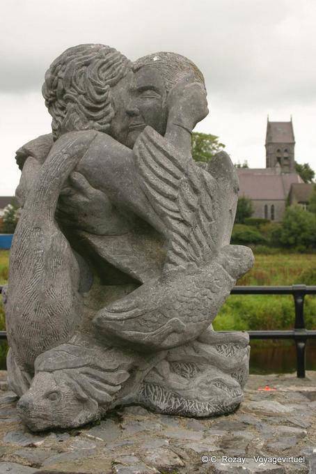Sculpture at the River Fergus, Ennis - Ireland