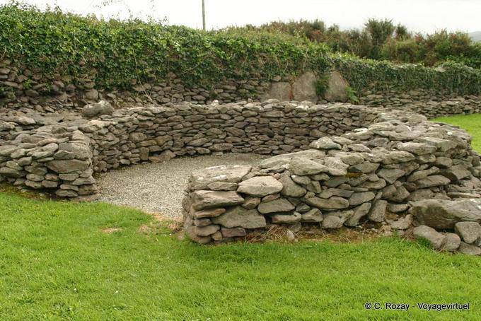 Ruins of the ancient monastic site of Reask, Ballyferriter, Dingle - Ireland