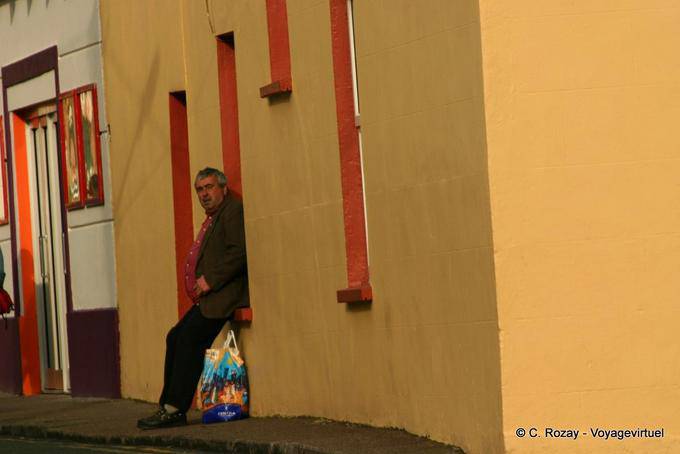 Waiting in orange, Dingle - Ireland
