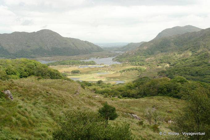 The lakes of Killarney National Park seen from the Ladies View - Ireland