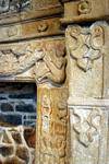 Detail of the fireplace from 1895, Donegal Castle, Ireland.