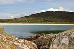Beach at the foot of Mount Errisbeg, Connemara, Ireland.