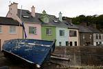 Boat houses before, Connemara Roundstone, Ireland.
