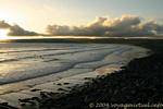 Evening falls over the resort, Lahinch, Ireland.