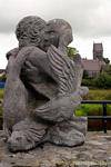Sculpture at the River Fergus, Ennis, Ireland.
