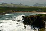 Cliffs and beach languages, Dingle Peninsula, Ireland.