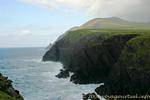 The wild ocean on the coast of Cuas year Bhodaigh, Dingle, Ireland.