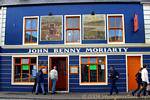 Painted façade, John Benny Moriarty, Dingle, Ireland.