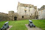 Cannons in the courtyard, Cahir Castle, Ireland.