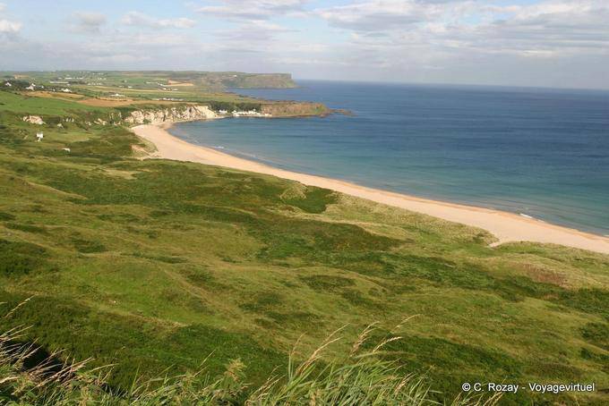 Beach of White Bay, Port Braddan, Antrim Coast - Nothern Ireland