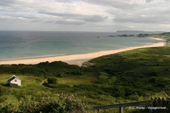 Beach, sea and clouds, White Bay, Antrim Coast - Nothern Ireland