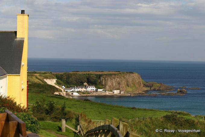 Nestled between the cliffs Port Braddan, Antrim Coast - Nothern Ireland