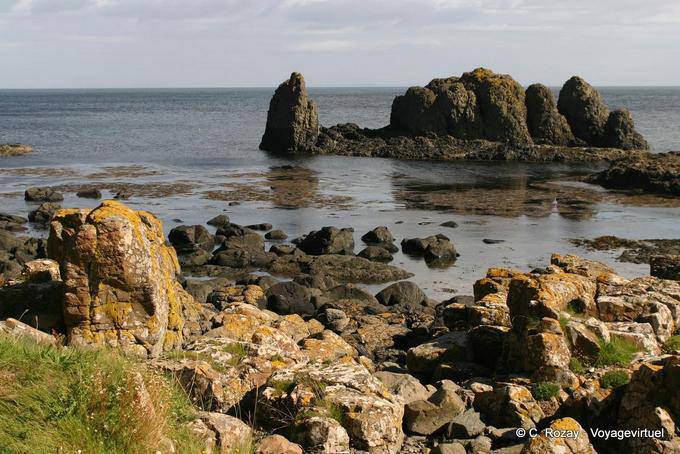 Rocks at low tide, White Park Bay - Nothern Ireland