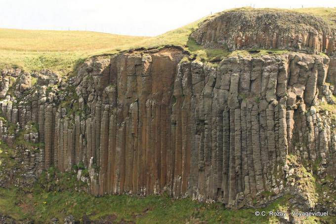Basalt columns blushed Giants Causeway - Nothern Ireland