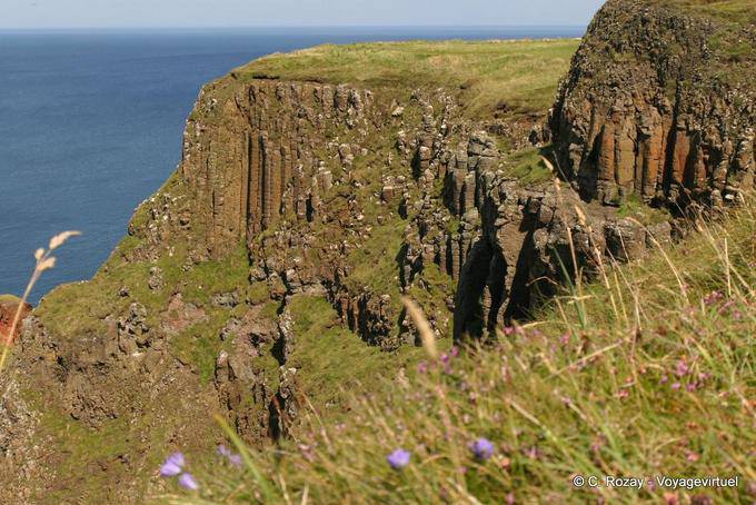 Erosion of lava, Giants Causeway - Nothern Ireland