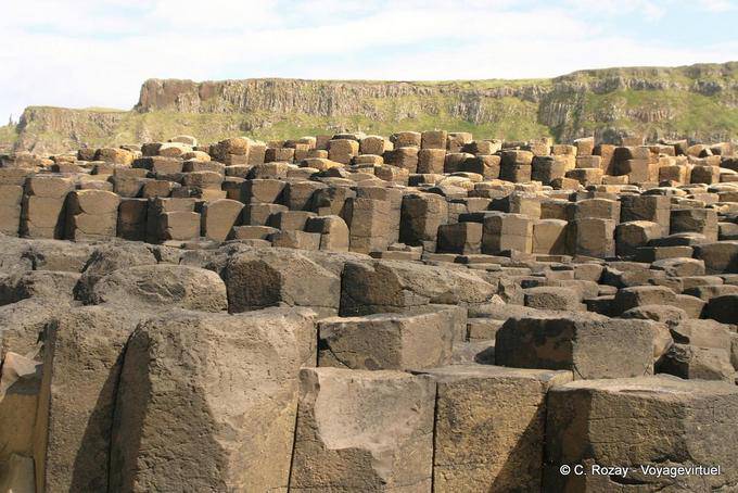 Hexagonal columns on the foreshore, Giants Causeway - Nothern Ireland