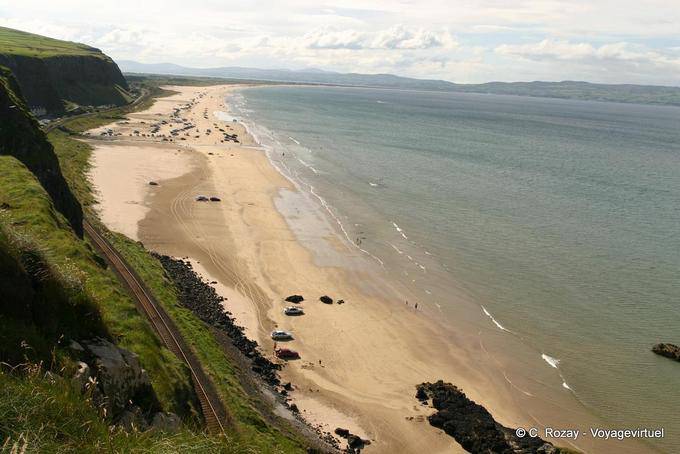 Great beach view from the Seacoast Road to Downhill, Portrush - Nothern Ireland
