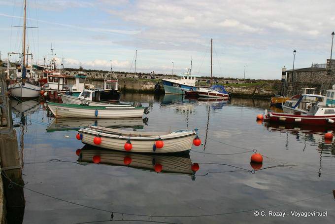 The small port of Carnlough - Nothern Ireland