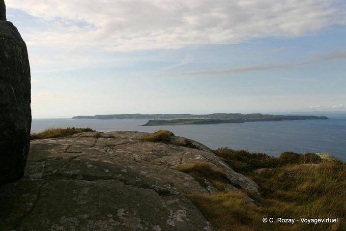 Panoramic views of Rathlin Island from Fairhead - Nothern Ireland