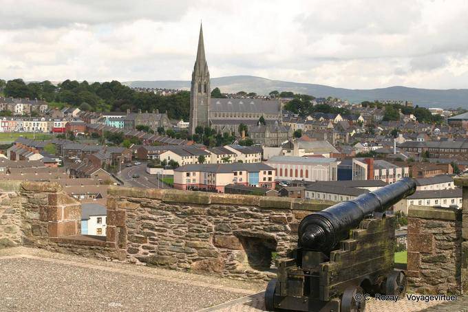 Canon walls pointed at Deerry's Bogside, Derry - Nothern Ireland