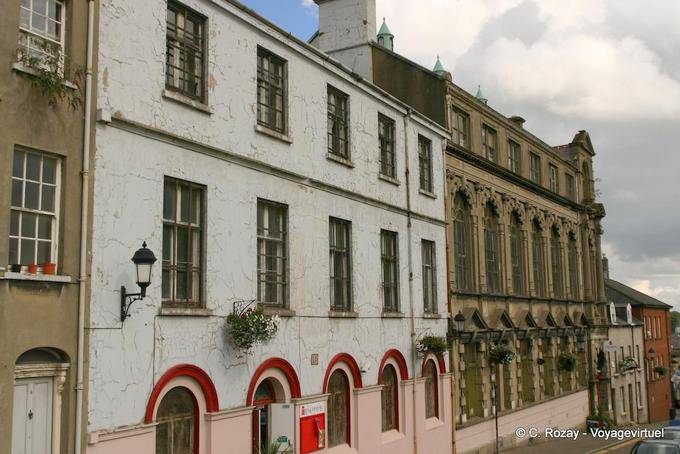 Facades of buildings in a street, Derry - Nothern Ireland