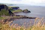 View from the cliffs to the south, Giants Causeway, Nothern Ireland.