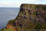 Another view of the basalt lava pile on the Antrim plateau, Giants Causeway, Nothern Ireland.