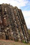 Another view of the double fracture of basalt, Giants Causeway, Nothern Ireland.