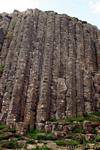 The great organ of gray basalt, Giants Causeway, Nothern Ireland.