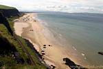Great beach view from the Seacoast Road to Downhill, Portrush, Nothern Ireland.