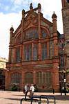 Facade of Guildhall, Derry, Nothern Ireland.