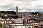 The district of St Eugen's Cathedral, to Francis Street, saw the walls, Derry, Nothern Ireland.