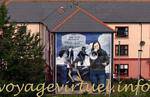 Murals of the Bogside on the Lecky Road, Derry, Nothern Ireland.