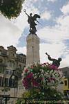Statue on the Memorial of War Diamond Square, Derry, Nothern Ireland.