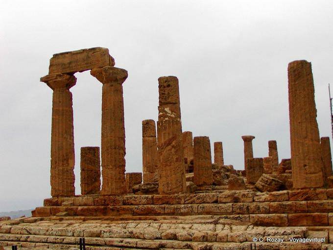 Agrigento, columns of the Temple of Hera - Italy