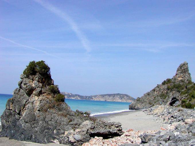 Beach and tunnel, Campania - Italy
