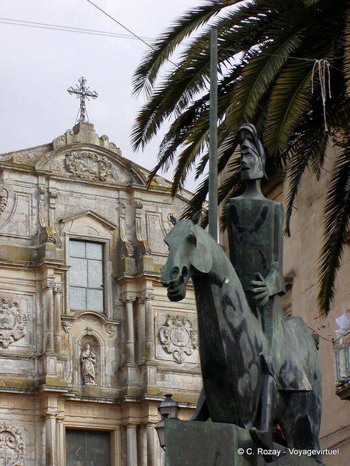 Don Quixote, Piazza San Francesco d'Assisi, Caltagirone - Italy