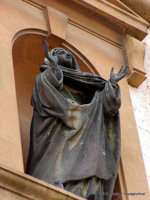 Caltagirone, Duomo, black Notre Dame, Sicily - Italy