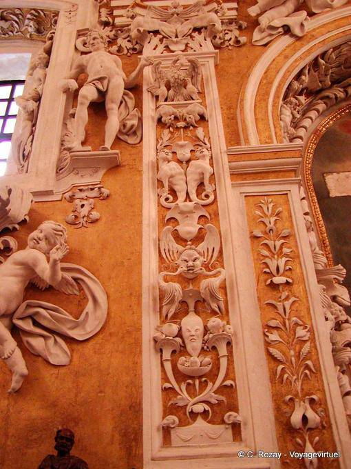 Detail of the Church of the Annunciation, Castelbuono - Italy