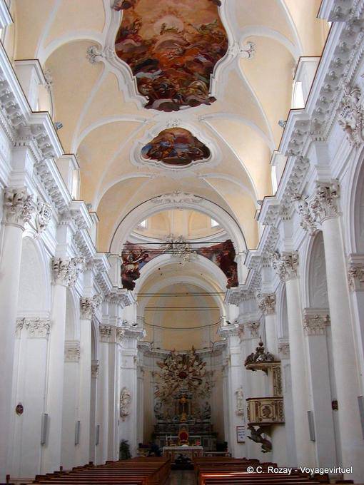 Inside the church Saint Charles Borromeo, Noto - Italy