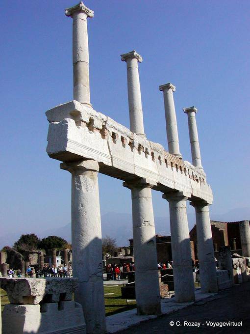 Colonnades lintel, Pompeii - Italy