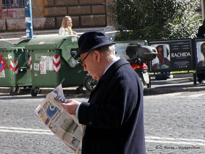 Morning reading, Rome - Italy