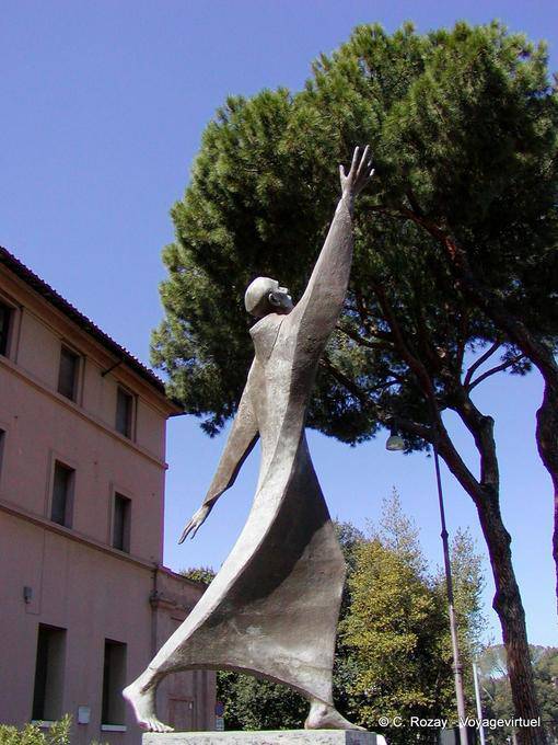 Modern statue Romenum Forum, Rome - Italy