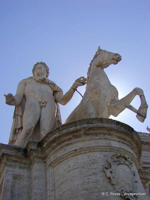 Son of Jupiter top of the Cordonata, Rome - Italy