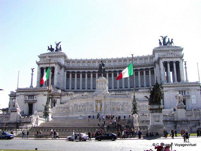 Vittoriano Monument to Vittorio Emanuele II of Savoy, Rome - Italy