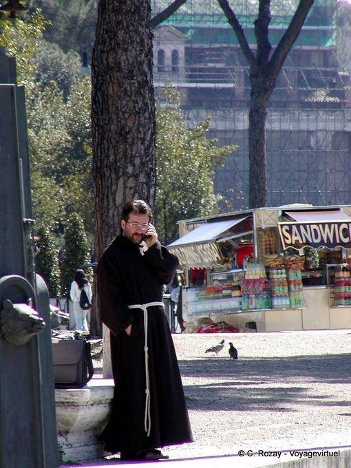 Monk conversation with God, Rome - Italy