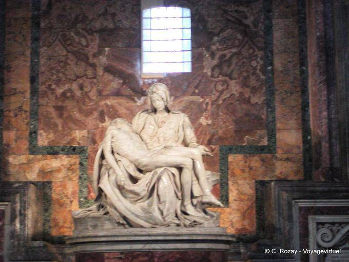 Pietà by Michelangelo, St. Peter's Basilica, Vatican, Rome - Italy